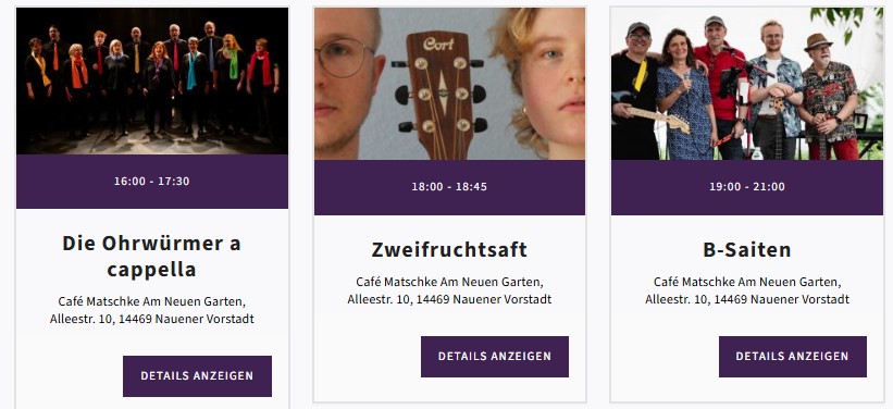 Programm der 22. Fête
